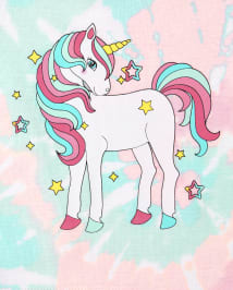 Lot de 2 pyjamas en coton ajustés licorne pour bébés et petites filles