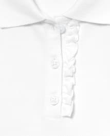 Girls Uniform Long Sleeve Plus Ruffle Pique Polo 2-Pack | The Children ...