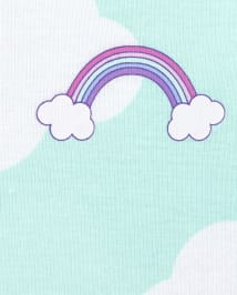 Baby And Toddler Girls Unicorn Cloud Snug Fit Cotton Pajamas 2-Pack