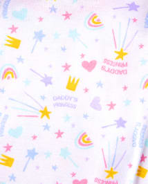 Baby And Toddler Girls Princess Snug Fit Cotton Pajamas 2-Pack