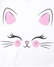 Baby And Toddler Girls Cat Floral Snug Fit Cotton Pajamas 2-Pack