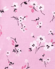 Baby And Toddler Girls Cat Floral Snug Fit Cotton Pajamas 2-Pack