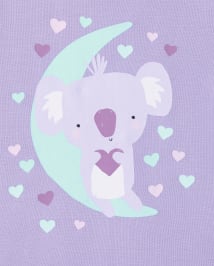 Baby And Toddler Girls Animals Snug Fit Cotton 6-Piece Pajamas