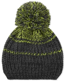 Boys Marled Pom Pom Beanie