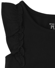 Lot de 4 hauts volants imprimés pour petites filles