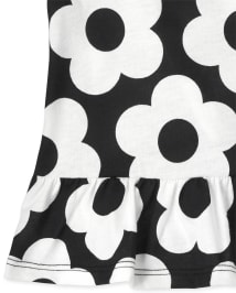 Lot de 4 hauts volants imprimés pour petites filles