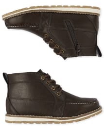 Boys lace up boots 2025