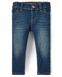 Baby And Toddler Girls Stretch Knit Denim Jeggings MEDIUM WASH The Children s Place CA