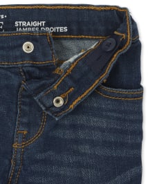 Lot de 2 jeans droits extensibles pour bébé et tout-petit garçon