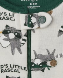 Pyjama une pièce en coton ajusté au lait et aux biscuits pour bébés et tout-petits garçons, paquet de 2