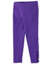Girls Lace Up Leggings PURPLE The Children s Place CA