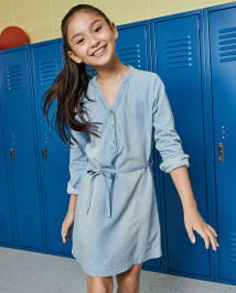 Robe chemise chambray on sale