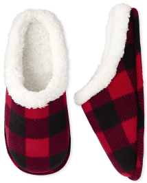 Buffalo top plaid slippers