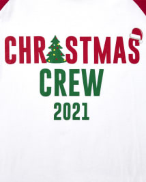 Unisex Adult Matching Family Christmas Crew Cotton And Fleece Pajamas