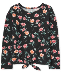 Tie front thermal top on sale