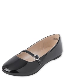 Girls Jeweled Ballet Flats BLACK The Children s Place CA