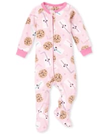 Milk and 2025 cookies baby pajamas