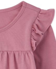 Lot de 3 hauts à volants pour petites filles