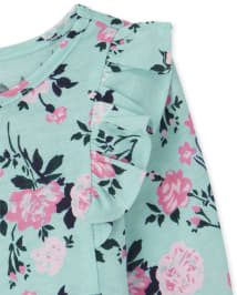 Lot de 3 hauts à volants pour petites filles