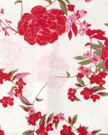 Girls Long Sleeve 'Sleeping Beauty' Floral Print Snug Fit Cotton