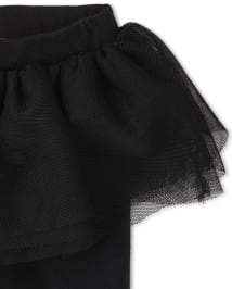Baby Girls Plaid Print And Tutu Knit Leggings 2 Pack BLACK The Children s Place CA
