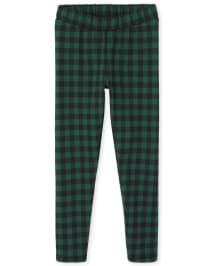 Buffalo plaid online leggings girls
