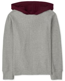 Boys Long Sleeve Thermal Hooded Top The Children s Place CA H