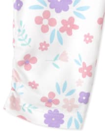 Lot de 3 leggings fleuris pour bébé fille