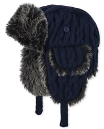 Insun Unisex Chapka Suède Chapeau de Trappeur en Fausse Fourrure Chaud Anti Vent Ushanka Chapeau