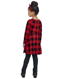 Buffalo plaid dress baby store