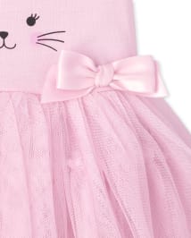 Baby Girls Easter Bunny Tutu Bodysuit Dress