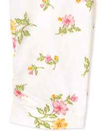 Lot de 2 pantalons à fleurs pour bébé fille