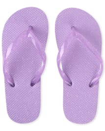 Girls glitter flip flops store
