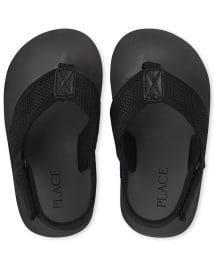 Toddler Boys Mesh Flip Flops The Children s Place CA BLACK