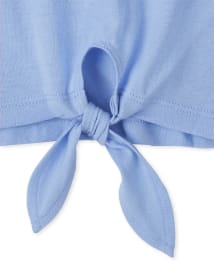Girls Tie Dye Tie Front Top 3-Pack