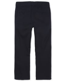 Lot de 5 pantalons chino droits uniformes extensibles pour garçons