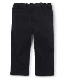 Lot de 5 pantalons chino droits extensibles uniformes pour bébés et tout-petits garçons