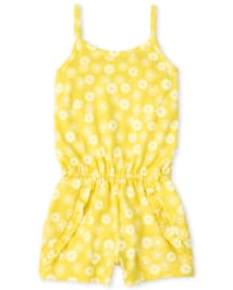 Barboteuse fleurie à volants pour bébés et petites filles