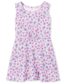 Baby And Toddler Girls Floral Tie Front Dress