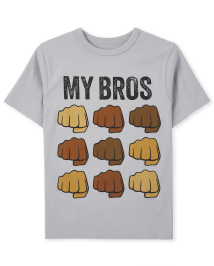 Camiseta estampada My Bros para niños