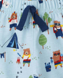 Babyhug Cotton Knit Shorts with Camper Van &  Text Print Pack of 3 - Multicolour