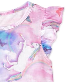 Girls Mermaid Unicorn Pajamas 2-Pack