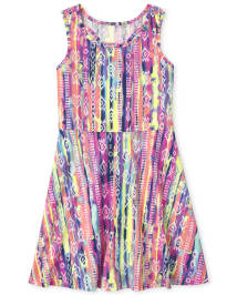Vestido Niña Estampado Skater
