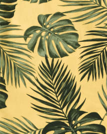 Chemise boutonnée en popeline à feuilles tropicales papa et moi pour garçon