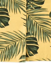 Chemise boutonnée en popeline à feuilles tropicales papa et moi pour garçon
