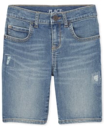 Boys Distressed Stretch Jean Shorts The Children s Place CA