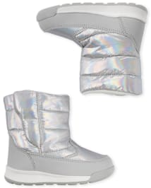 Toddler Girls Metallic All Weather Boots The Children s Place CA