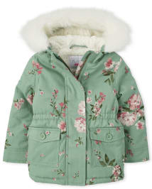 Floral parka hotsell