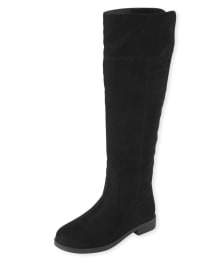 Girls faux suede boots clearance