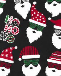 Pyjama en coton unisexe assorti pour bébé et tout-petit Family Glow Ho Ho Ho